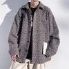 Spring and Autumn Men's New Retro Coarse Wool Laps Loose Coat