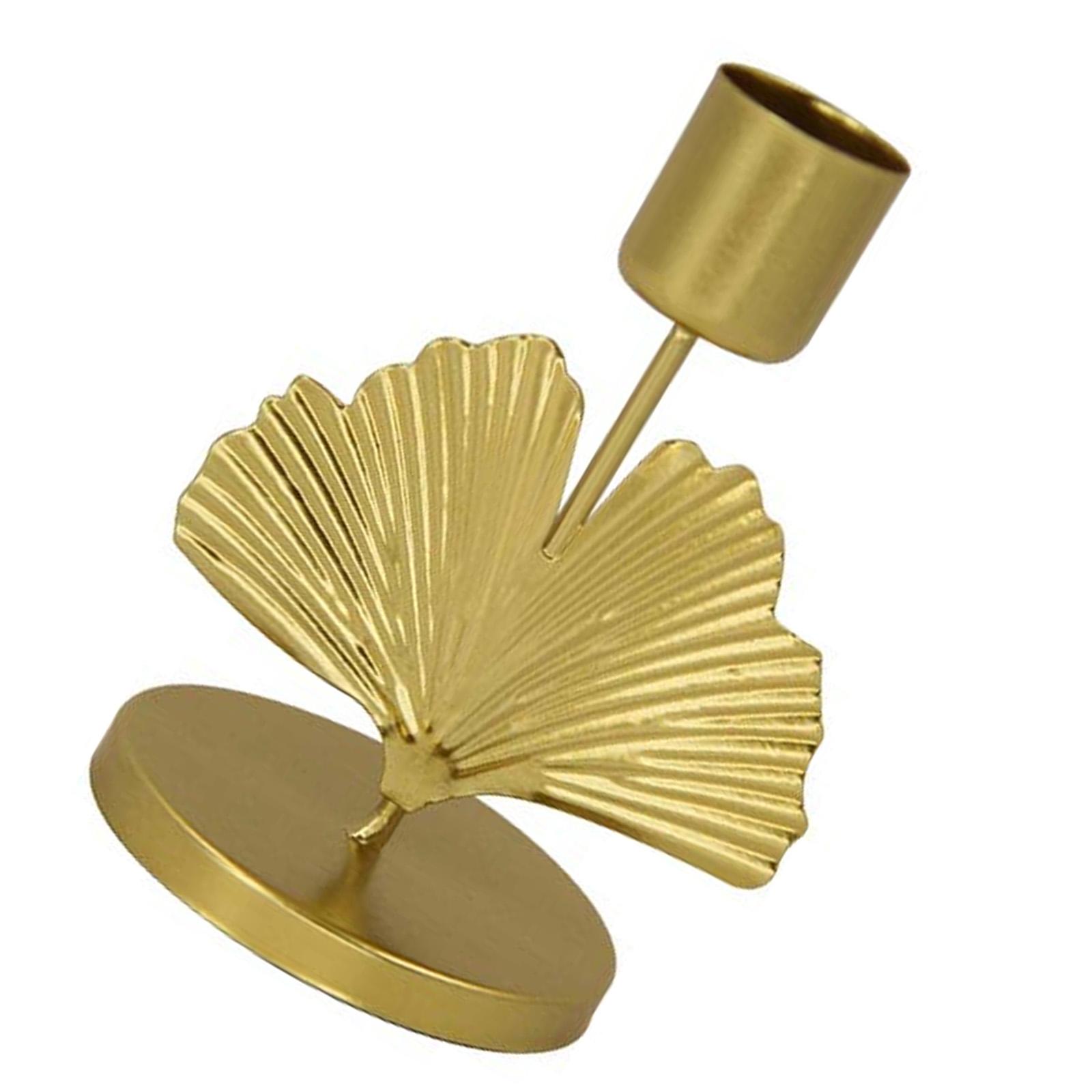 

Iron Candle Holder Decorative Leaf Candle Stand For Dining Room and Wedding Parties Decorating 1Piece