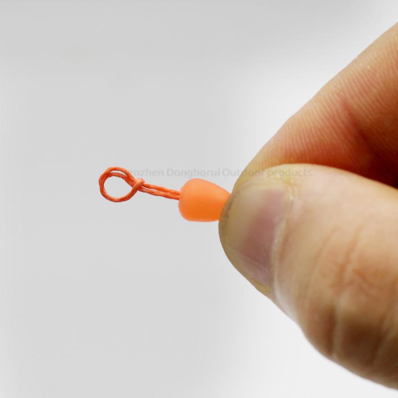 5pcs/Set Carp Fishing Sliding Dacron Connectors Pre-Formed Loop For Easy Sliding Onto Elastic And Pole Rig Line For Fishing Tackle