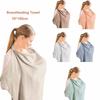 Breathable Cotton Nursing Cover With Pockets Baby Feeding Cover Breastfeeding Towel  Stroller Use