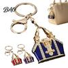 Bling Backpack Keychain Mini Handbag with Rhinestone, Zinc Alloy Pendant for Decorative Purse Keys Handbags Backpacks, Lightweight Accessory