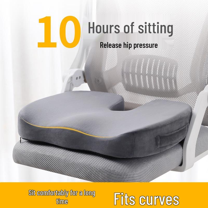 Memory Foam Breathable Coccyx Seat Cushion for Office Chair or Stool