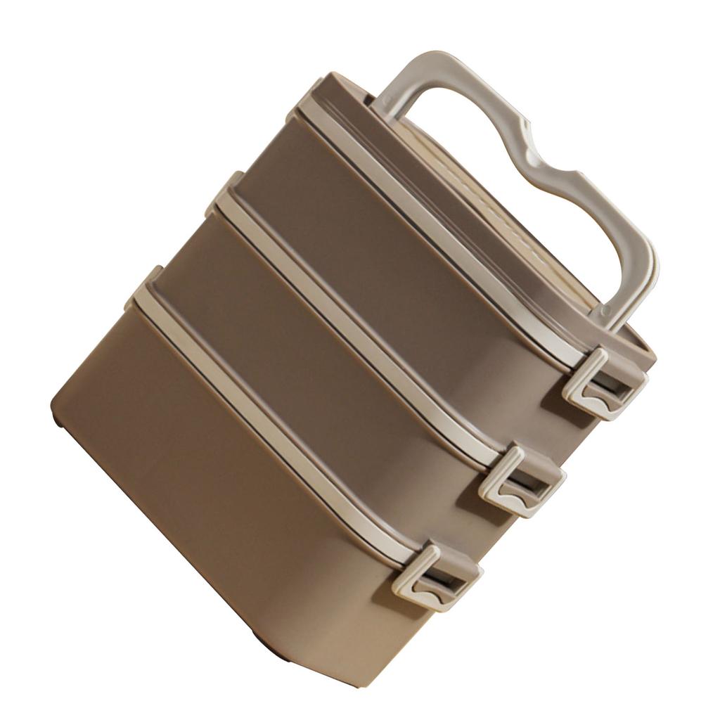 3 Layer Lunch Box 304 Stainless Steel Stackable Portable Large Capacity   Box for Kids Adults Students