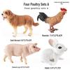 Realistic Farm Animal Model Set: Dairy Cow, Simmental Bull, Yellow Cattle, Fighting Bull, Water Buffalo, Yak