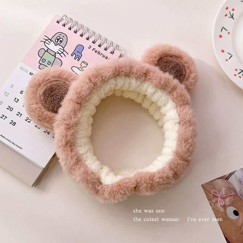 Cute Cartoon Face Washing & Makeup Headband for Women