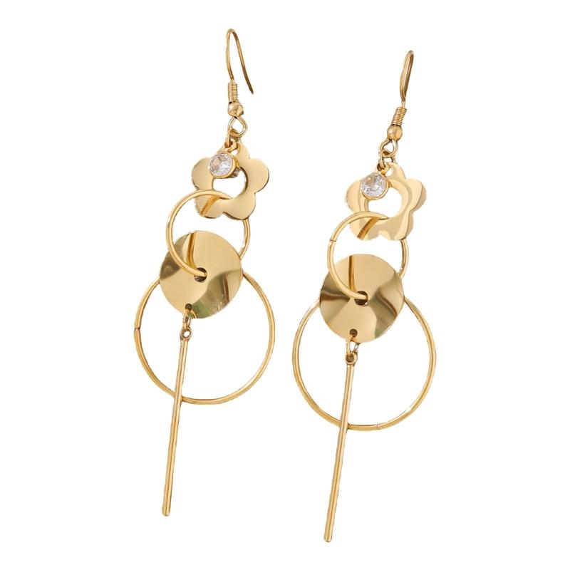 Geometric Stainless Steel Dangle Earrings For Women Lightweight And Allergy Resistant Drop Ear Pendant Fashion Jewelry