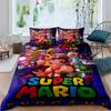 Star-patterned three-piece bedding set (Super Mario game) - includes one duvet cover and two pillowcases221