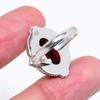 Red Garnet 925 Sterling Silver Ring V6435, Red Ring, Oval Ring, Valentin's Day Gift, Gift For Her, Birthday Gift, Handmade Jewelry, Silver Jewelry, Un