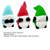1/3Pcs 3D Printed Christmas Gnome Ornament No See Hear Speak