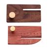 Leather Stitching Punch Aid Plate Wooden Leather Chopper with Clear Scale Leather Punch Plate for Craft Projects