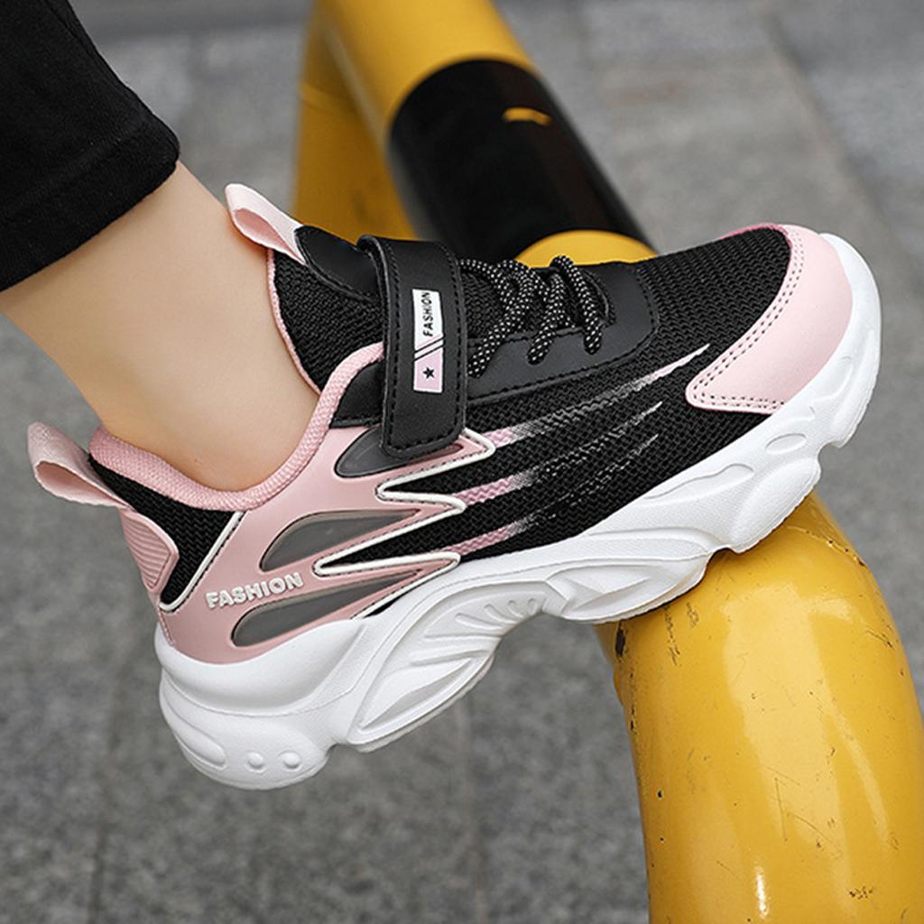Leichte atmungsaktive Netz-Sportschuhe für Kinder mit Klettverschluss, bequeme Lauf- und Wanderschuhe für Jungen und Mädchen
