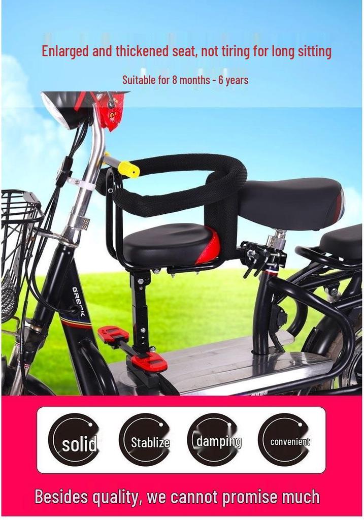 Electric Motorcycle Front Seat for Children's Safety