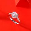 Tancise Classic 925 Sterling Silver  Moissanite Ring Ladies Jewelry Wedding Promise Party Gift