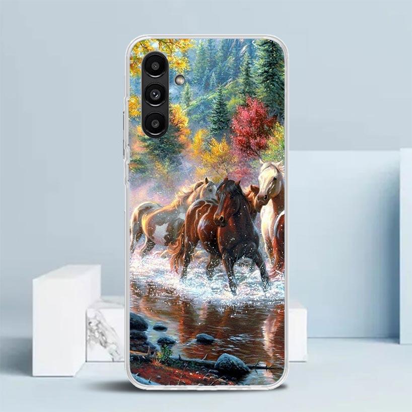 Horse Great Beauty Galloping Phone Case For Samsung Galaxy A17 A37 A57 A16 A15 A14 A13 A56 A55 A54 A53 A36 A35 A34 A33 A26 A25 A