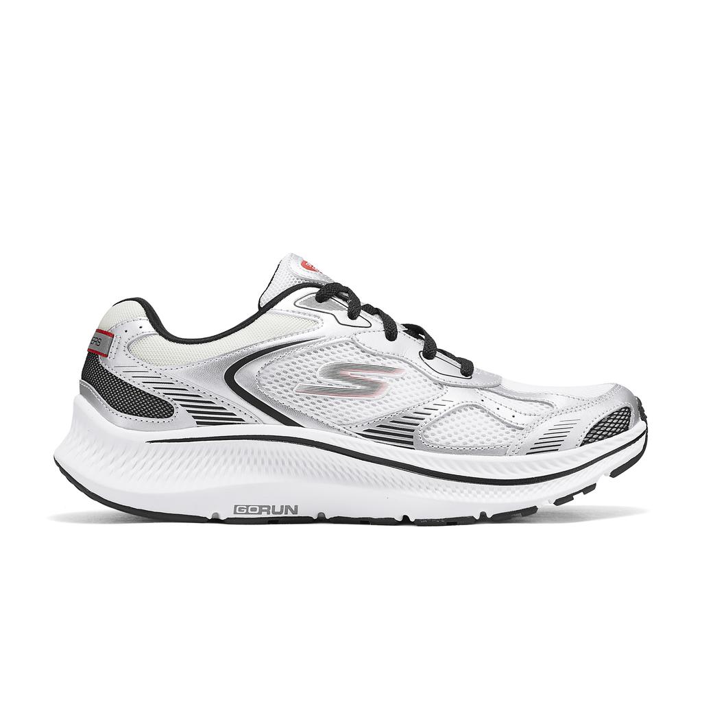 Skechers Go Run Consistent 2.0 Lightweight Comfortable Breathable Low Top Casual Running Shoes Men Sneaker White Black 220883-WBK