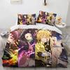 Anime Demon Slayer Bedding Sets Hot Kamado Nezuko  Duvet Cover Set for Teens Girls Cartoon Twin Single Full Bed Linen For Gift