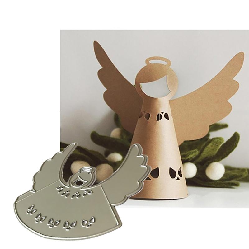 

PDTO 3D ангел металлический трафарет трафареты для скрапбукинга тиснение штамповка альбомная карта