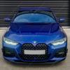 Gloss Black MP Front Bumper Splitter Lip&Areo Flicks Fog Lamp Trim Cover For BMW G22 G23 M Sport/M440i 2-Door 2019-2024 Tuning