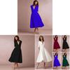 Elegant Casual Knit Dress For Women With V Neckline Available In Various Colors