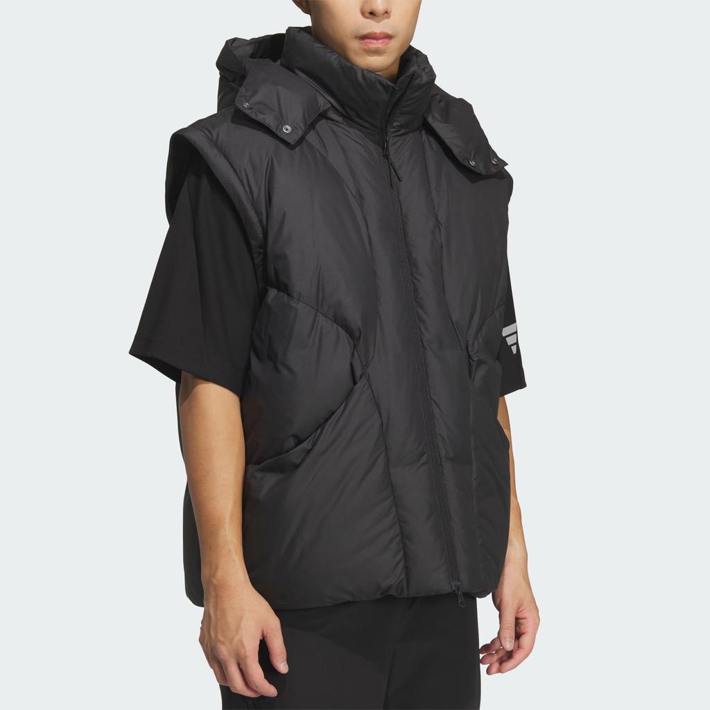 Adidas FOS FW25 Future Style Down Jacket Water Resistant Warm Hooded Loose 600 Fill Duck Down Long Sleeve Men Jacket KC2587