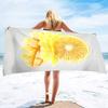 Mango Frucht Mikrofaser Sandfrei Schnelltrocknend Strandtuch,Leicht Übergröße Dünn Super Saugfähig Handtuch Pool Reisen Camping
