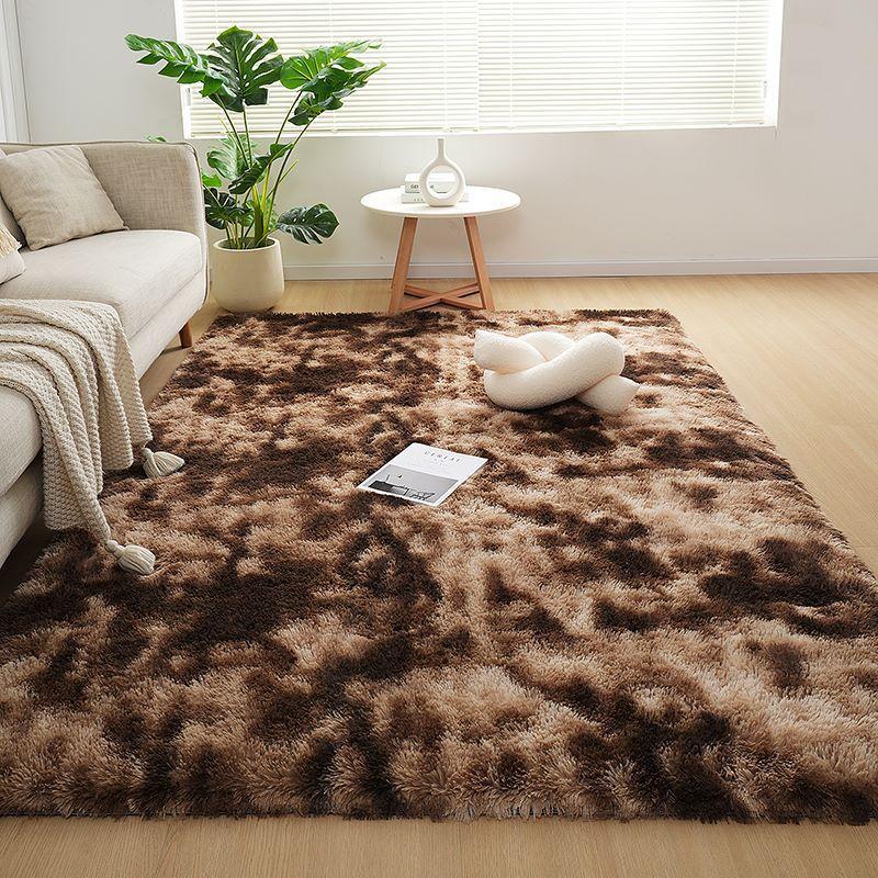 Schachbrett-Plüschteppich Weicher flauschiger Teppich für Wohnzimmer Schlafzimmer Heimdekoration Shaggy-Fußmatte Nachttischteppich