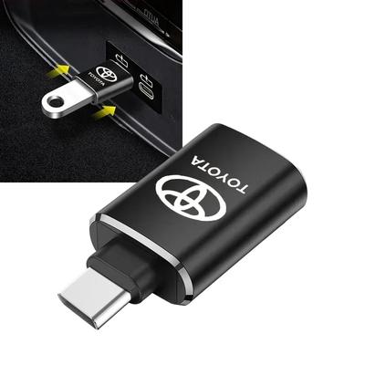 Kabel USB Typ C do Samochodu Konwerter Adapter do Ładowania Akcesoria Samochodowe Dla Toyota Chr Corolla Yaris Rav4 E150 E120 Land Cruiser 200