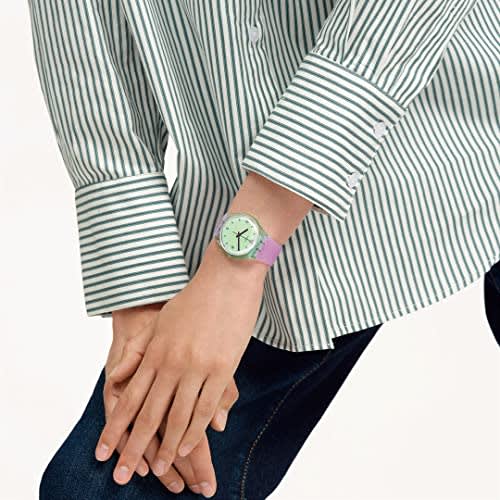 Swatch Mystic Sunrise Gent watch SO28G401 Purple