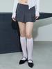 Itove Seoul Low-Rise Pleated Skirt Pants Gy