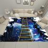 3D Single Bridge Pattern Living Room Large Carpet Bedroom Rug Alfombra Kids Area Rugs for Home Soft Floor Anti-slip Parlor Mat