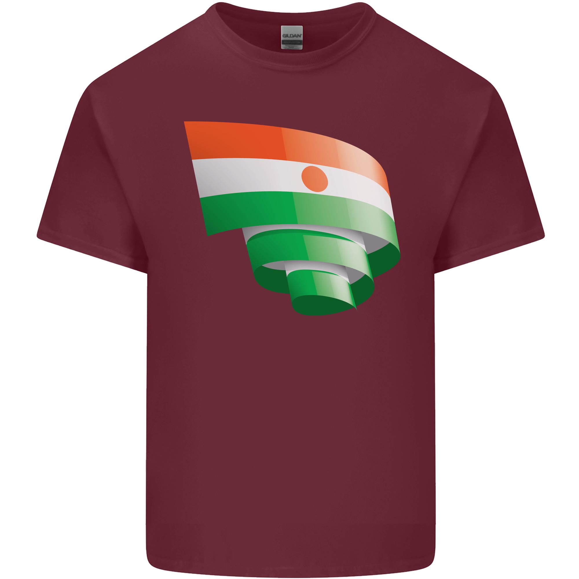 Curled Niger Flag Nigerien Day Football Unisexs Light Cotton TShirt S