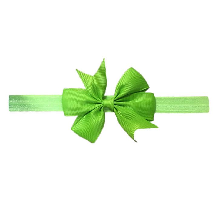 European & American Baby Bow Swallowtail Headband - 21 Solid Colors