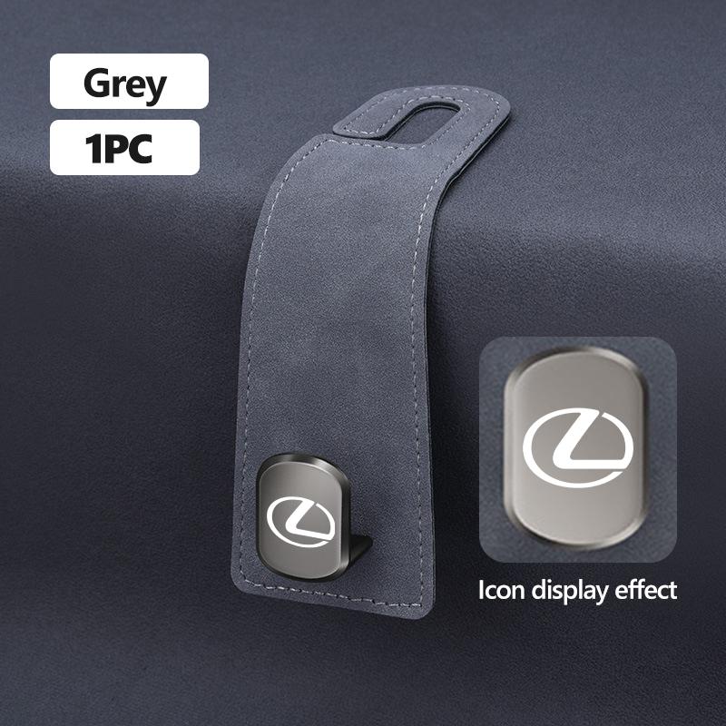 For Lexus Suede Multifunction Portable Car Seat Hook Storage Hanging Hanger RX350 IS250 IS200 GS300 LX570 RC350 UX250h ES350