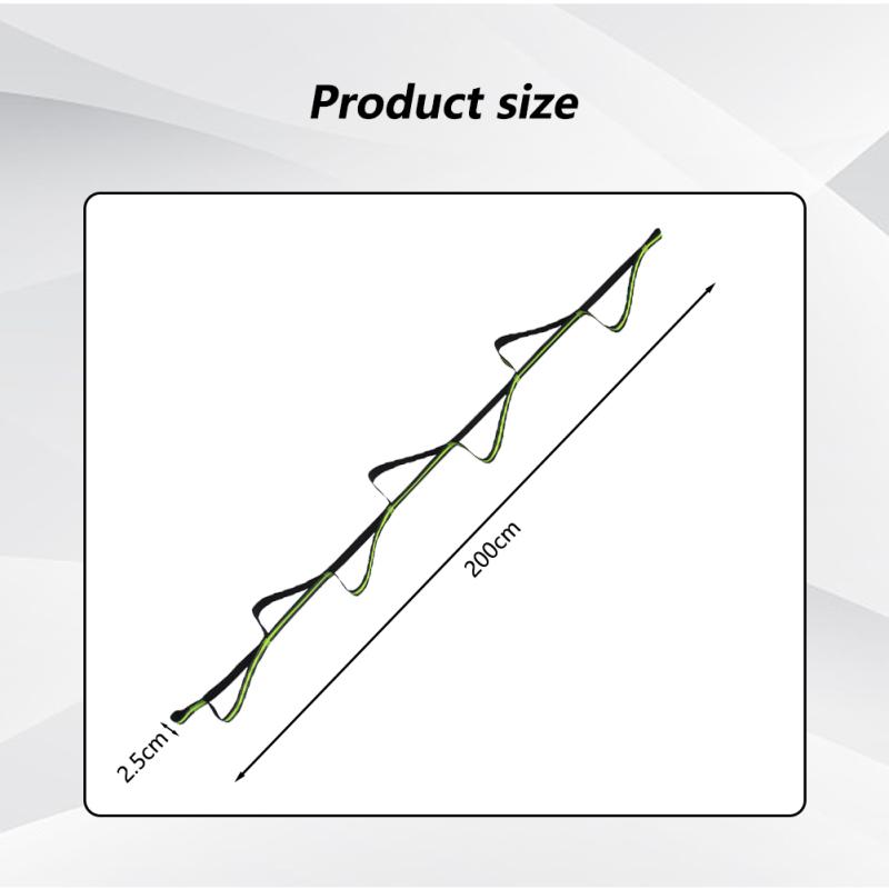 7-step Outdoor Rope Ladder Foldable Rescue Survival Soft Ladder Indoor Outdoor Training Climbing