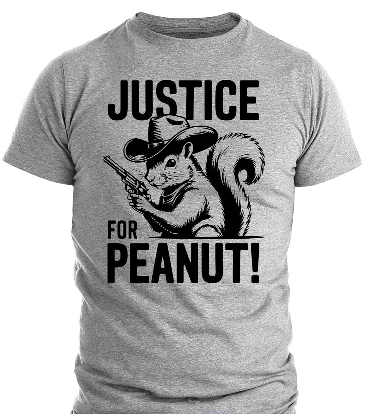 Justice For Peanut The Squirrel Tee Tribute Peanut Squirrel Support T-Shirt Mens Womens Tees Top S