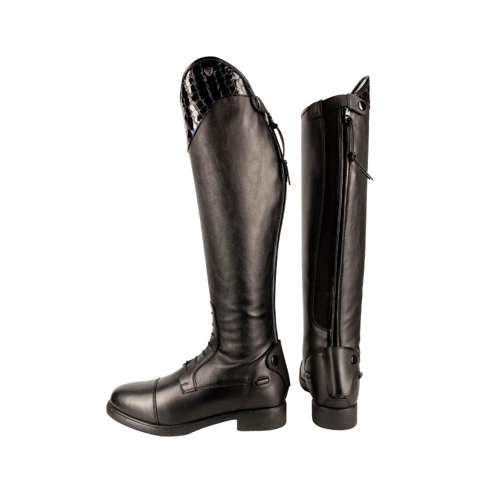 Hy Damen Aliano Leder Reitstiefel