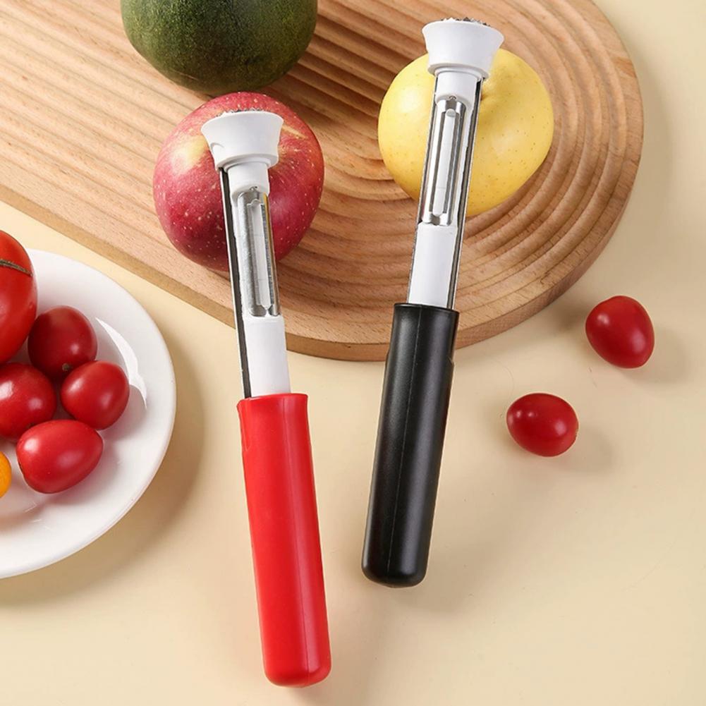 Fruit Corer Tool Pineapple Corer 2-in-1 Fruit Corer Peeler Tool Stainless Steel Vegetable with Serrated Blades for Home