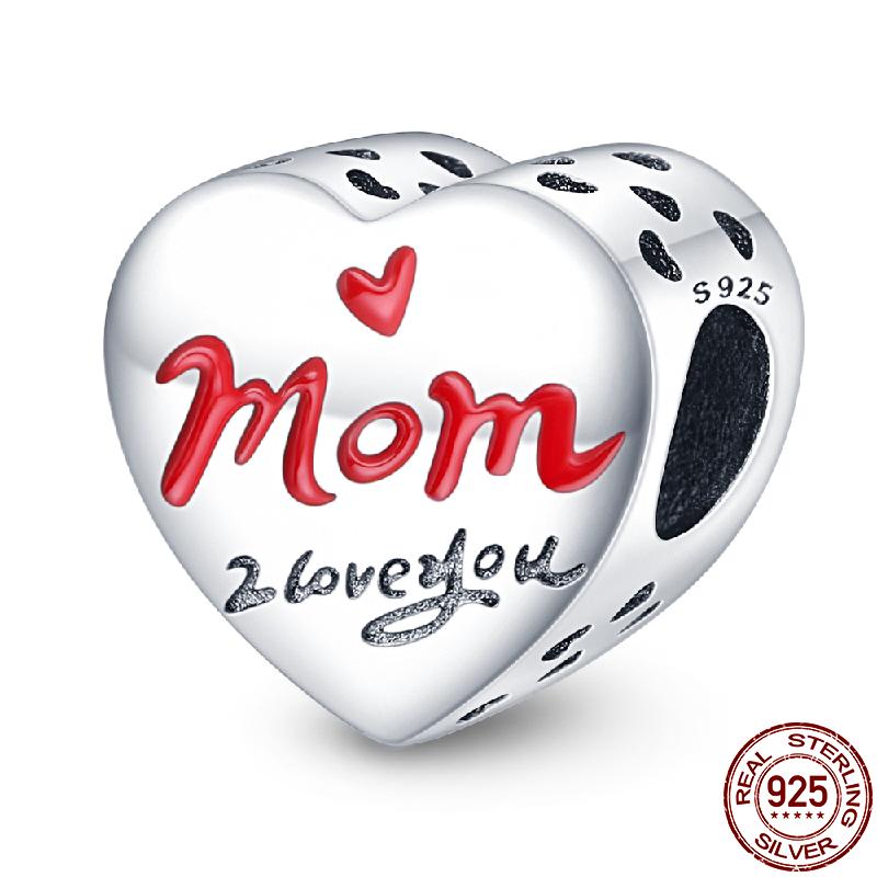 Copper Diy Beads Heart Shaped Tree Of Life Series Charm Fit Pan Original Bracelet For Women Jewelry Birthday Gift