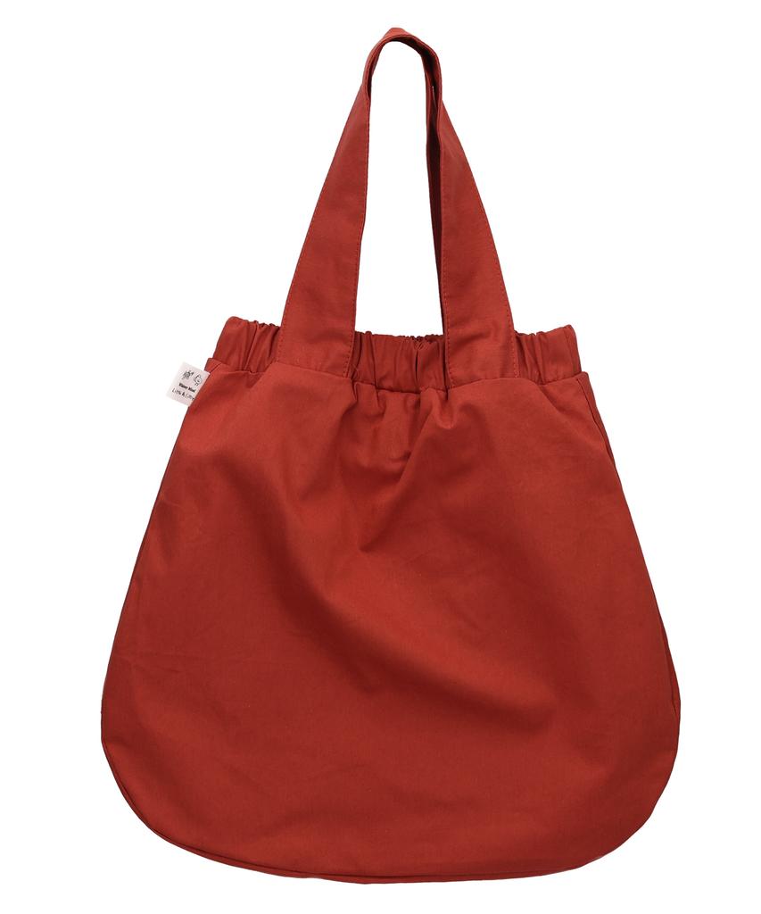 Whimsy Mind Butterfly Pin Embroidered Banding Tote Bag Crimson