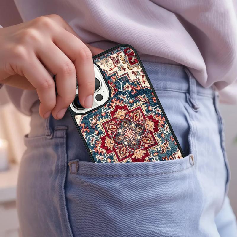 Moroccan Ancient Floral Tiles Phone Case For iPhone 17 Air 15 16e 14 13 Pro Max Coque 12 11 Pro Max PLUS cover