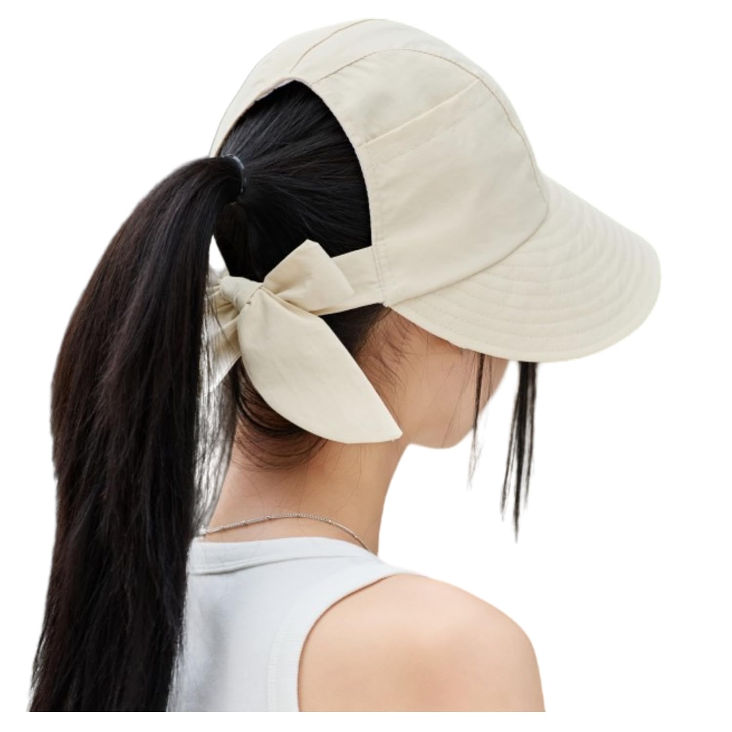 

UV Protection Bucket Sun Wide Slimming Chin UV [Qzkouma] Women s Hat, Hat, Visor, Brim, Effect, Strap, Protection, Spring/Summer, Lightweight, бежевый