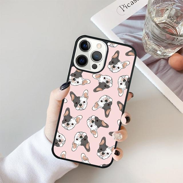 Cute French Bulldog yoga Coque Shell For iPhone 17 Air 15 16 14 13 12 Pro Max 11 Pro Max Plus Phone Case Cover