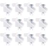 12pcs Shelf Support Pins with Screws, Plastic Kitchen Cabinet Shelving Pegs for IKEA Part #101558 (Pax & Komplement) Durable Furniture Hardware