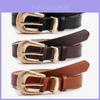 Classic Womens Pu Leather Belt With Metal Pin Buckle For Casual And Office Wear