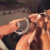 Crescent Star and Moon Open Ring: European & American Ethnic Style Fashion Jewelry