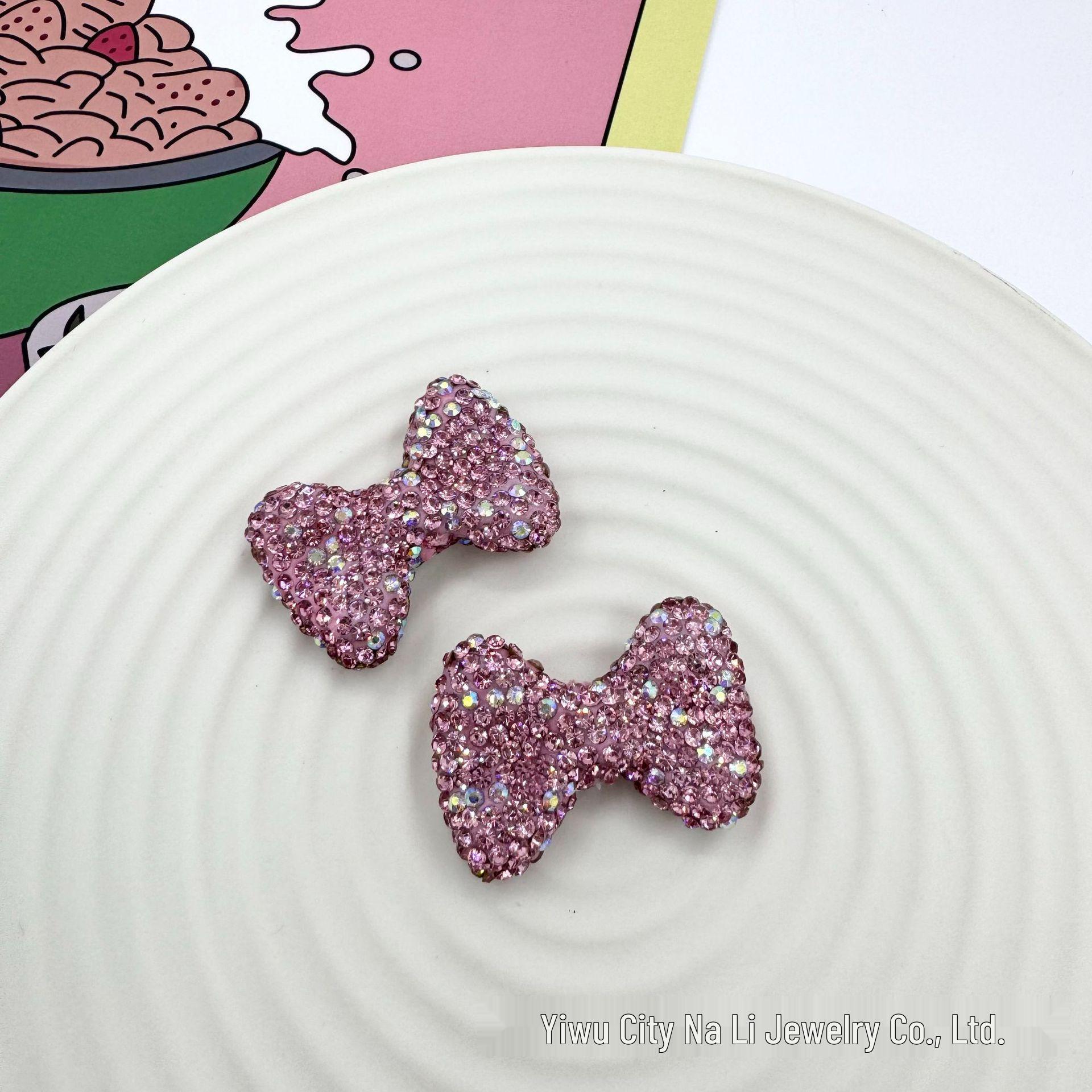 Colorful Gypsophila Polymer Clay Rhinestone Beads for DIY Keychain/Bag