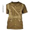 Kids T Shirts Casual Short Sleeved 3d Printed T-shirt Boy Be A Soldier Tops Fashionable Element Clothing