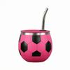 Soccer Tumbler with Straw Compact Ball Cup Lid Portable for Children