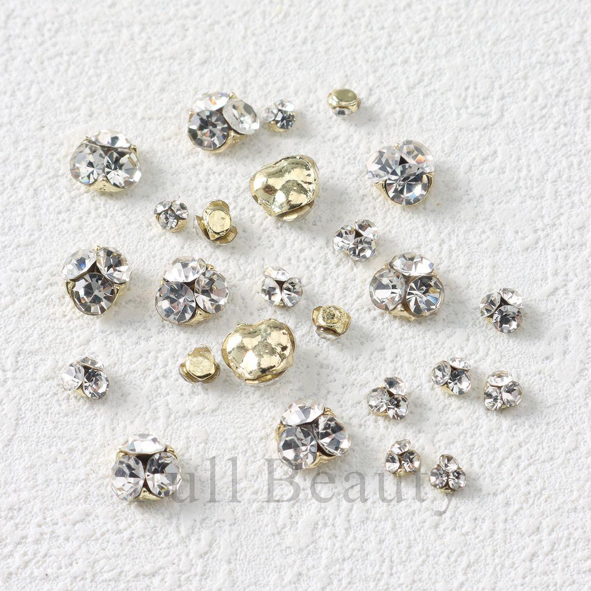 

New Diamond Ball Nail Art Jewelry Mixed Shiny Pile Diamond Nail Jewelry