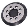 5in Polisher Backing Plate 8‑Hole Black Aluminum Alloy for Electric Sander Finishing Buffing